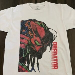 Distressed Style Predator Comic Images Big Graphic T Shirt Sz M/L 1995 Aliens